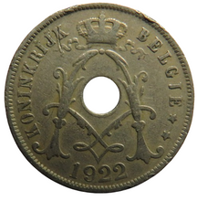 Load image into Gallery viewer, 1922 Belgium 25 Centimes Coin

