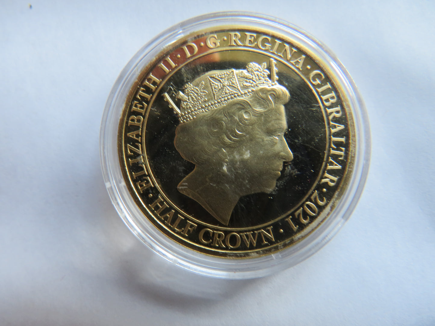 2021 Gibraltar Half-Crown Coin Elizabeth & Philip