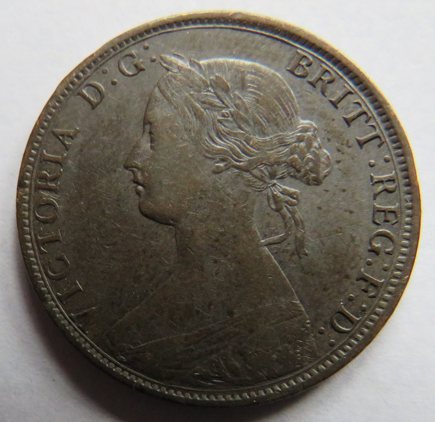 1864 Queen Victoria New Brunswick One Cent Coin In Excellent Condition