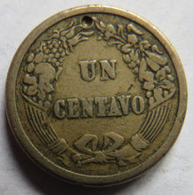 Load image into Gallery viewer, 1864 Peru One Centavo Coin
