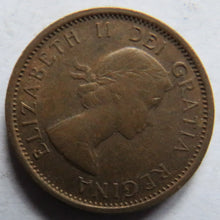 Load image into Gallery viewer, 1956 Queen Elizabeth II Canada One Cent Coin
