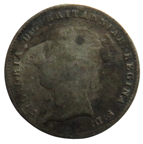 1846 Queen Victoria Silver Fourpence / Groat Coin