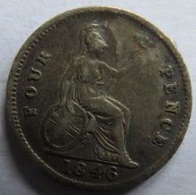 Load image into Gallery viewer, 1846 Queen Victoria Silver Fourpence / Groat Coin
