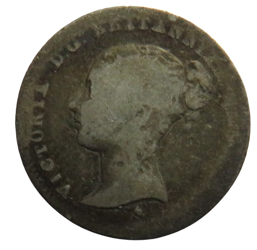 1838 Queen Victoria Silver Fourpence / Groat Coin