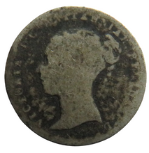 Load image into Gallery viewer, 1848 Queen Victoria Silver Fourpence / Groat Coin Overstruck 8
