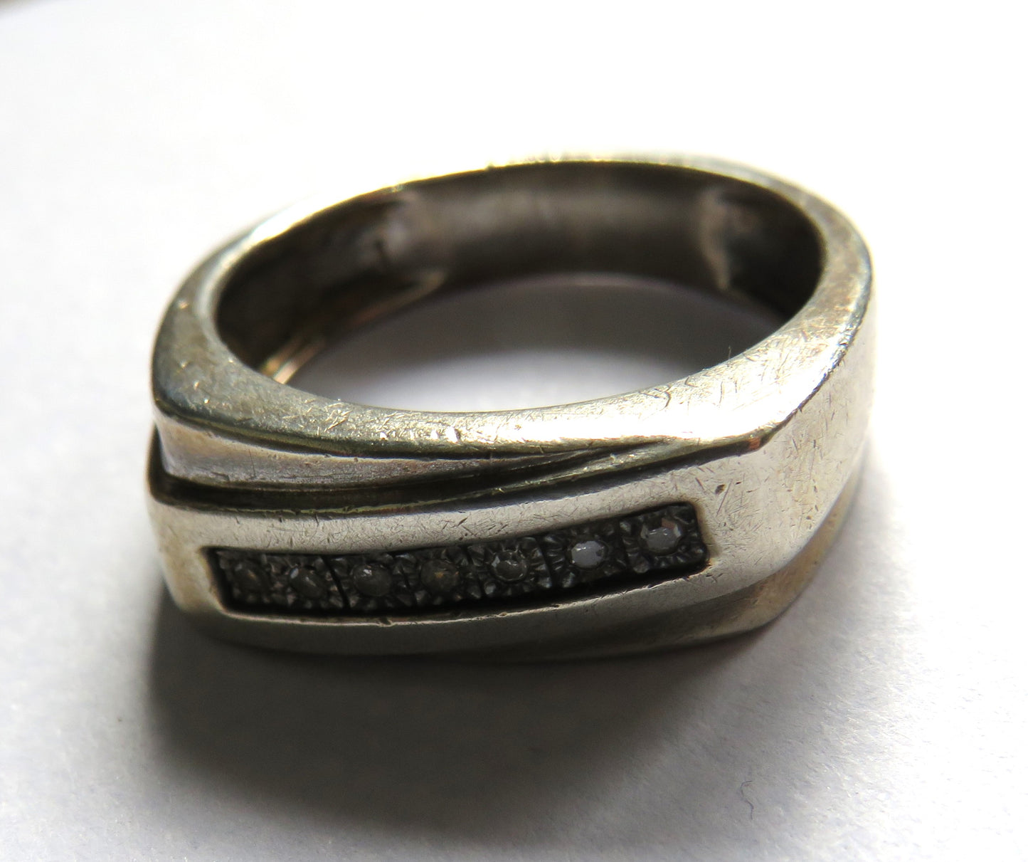 Vintage Sterling Silver Men's Ring - Size S