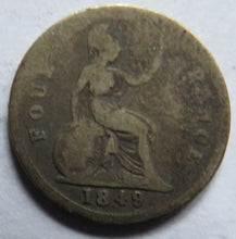 Load image into Gallery viewer, 1849 Queen Victoria Silver Fourpence / Groat Coin
