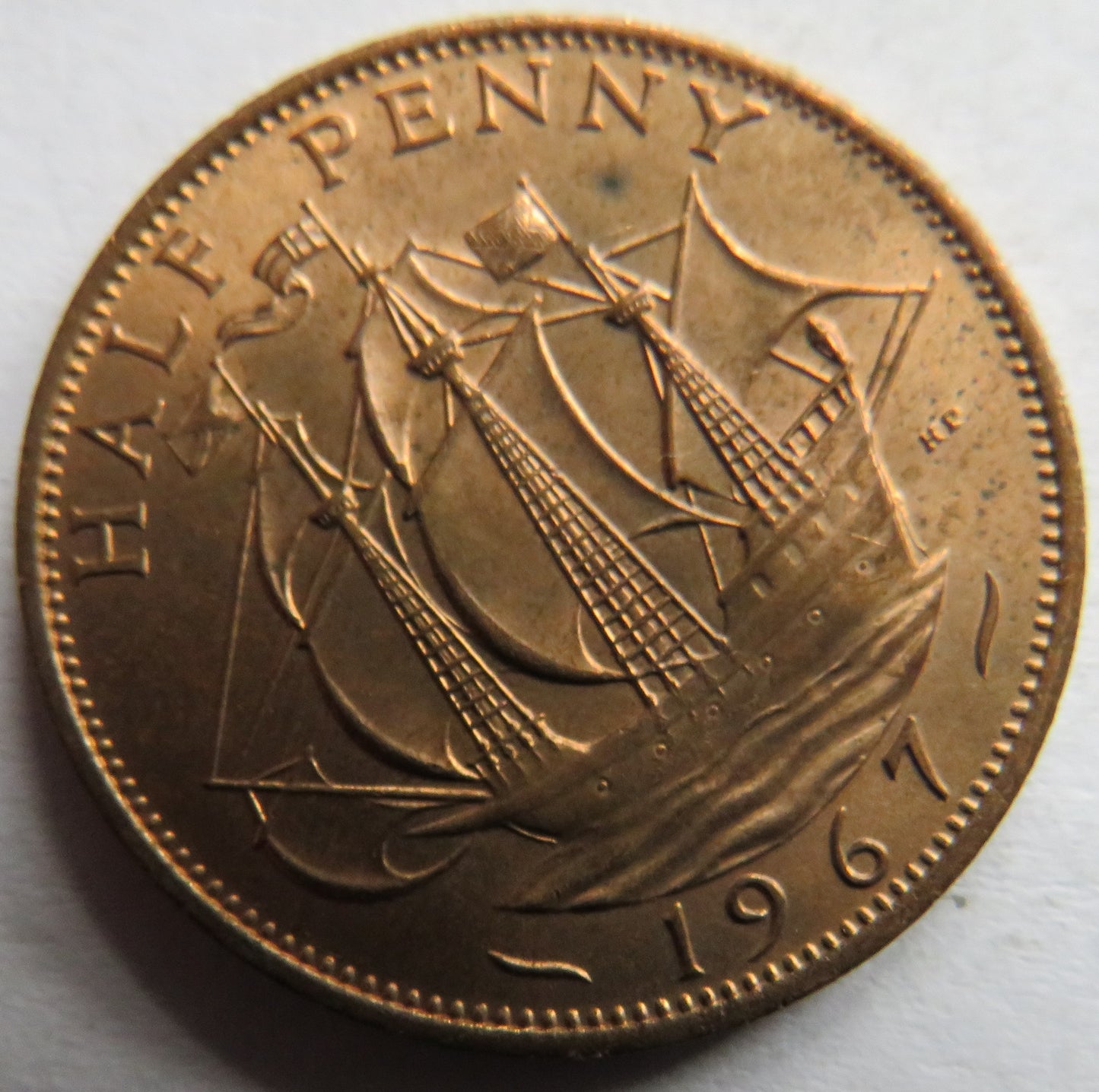 1967 Queen Elizabeth II Halfpenny Coin In High Grade - Great Britain