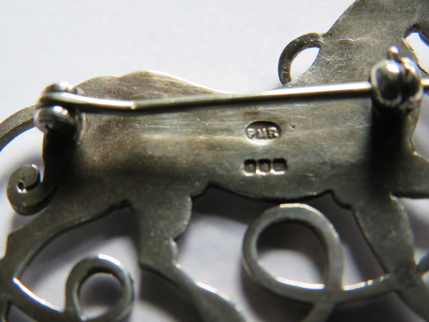 Vintage Sterling Silver "Celtic Beastie Horse " Brooch By Peter Roberts Edinburgh 1996 Hallmarks