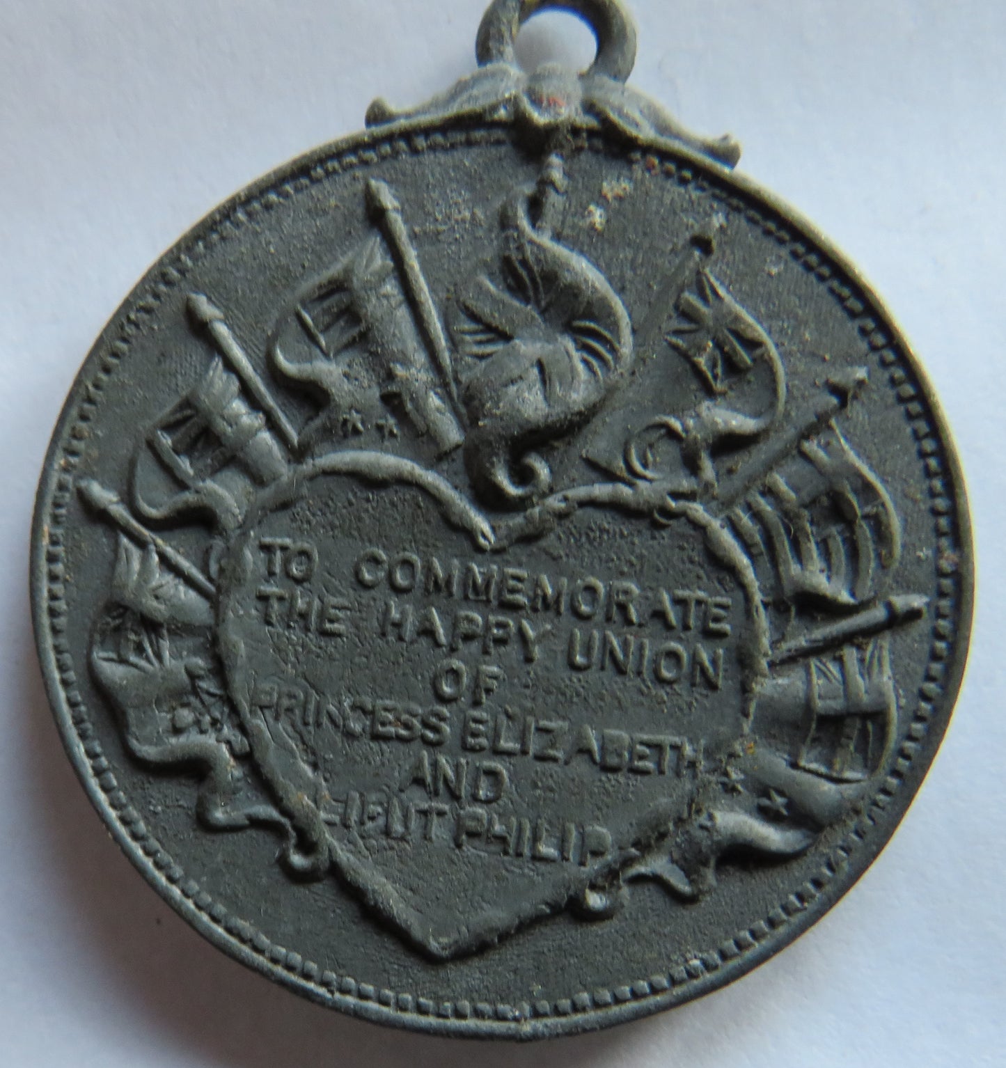 1947 Princess Elizabeth & Lieut Philip Happy Union Commemorative Medal
