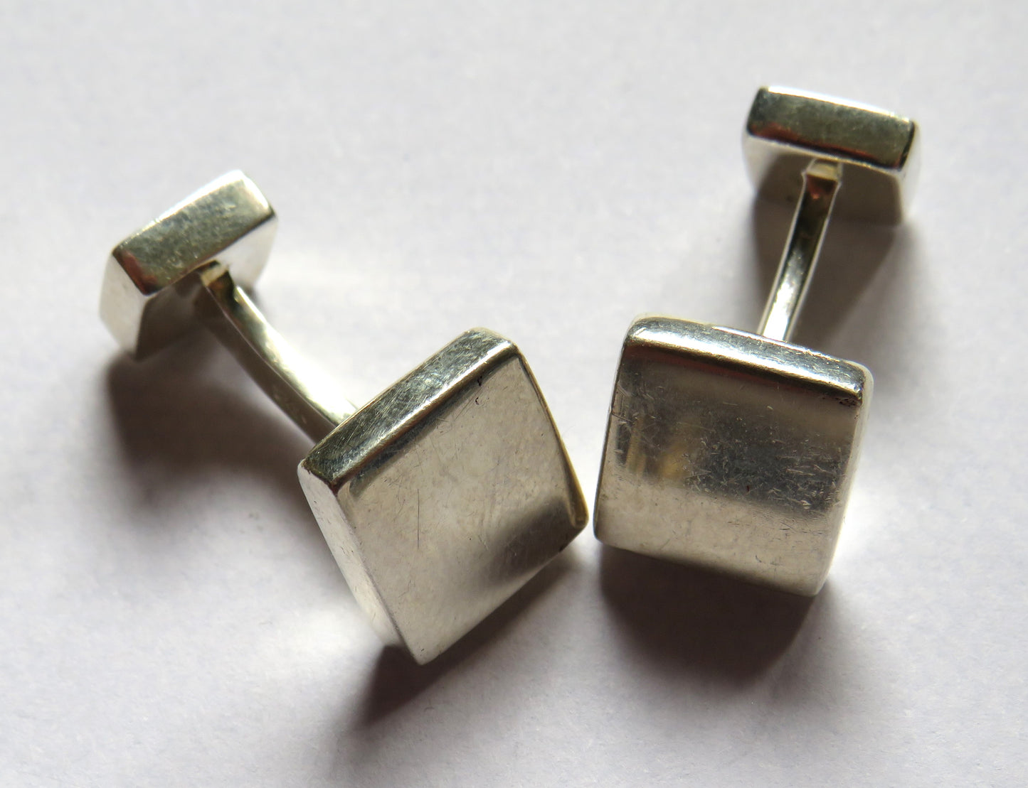 Nice Sterling Silver Male Cufflinks Good Quality
