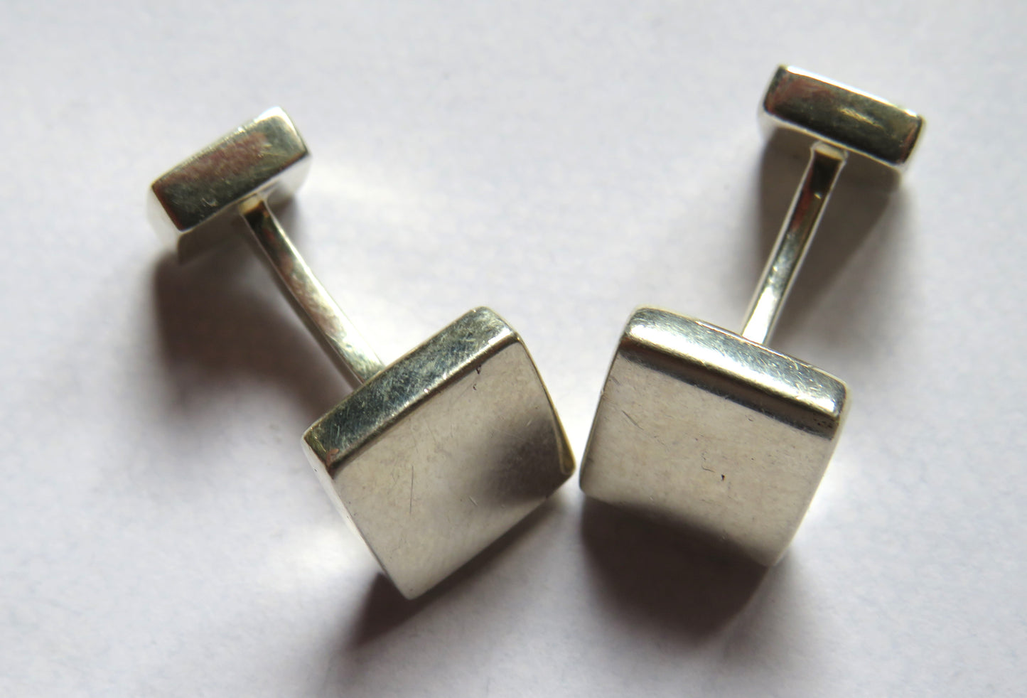Nice Sterling Silver Male Cufflinks Good Quality