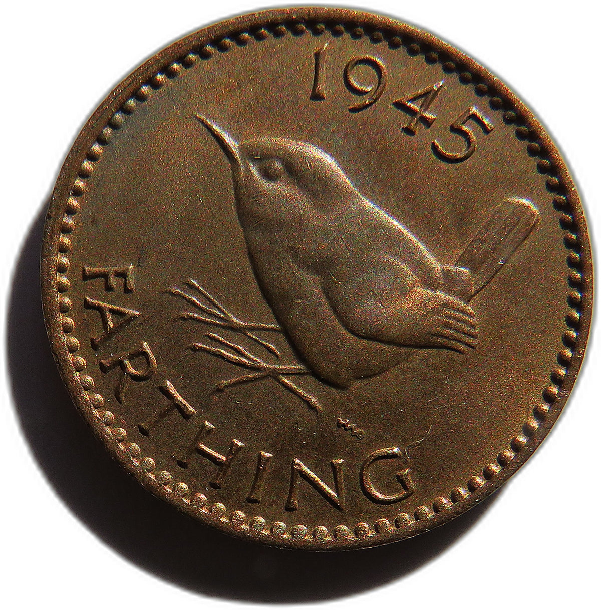 1945 King George VI Farthing Coin In High Grade - Great Britain