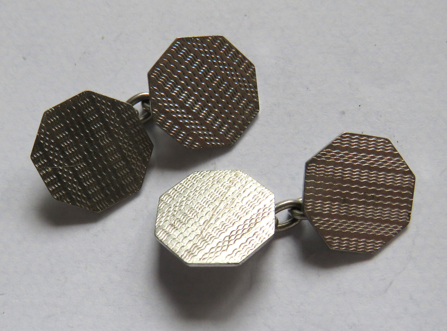 Nice Pair of Sterling Silver Male Link Cufflinks