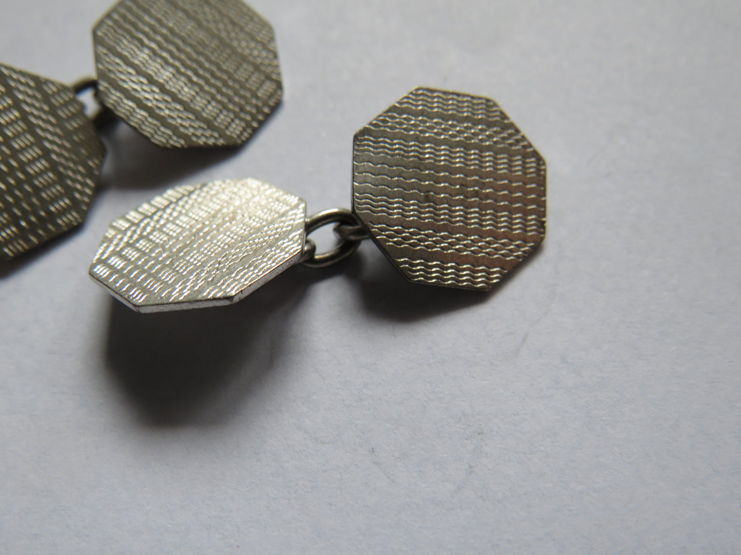 Nice Pair of Sterling Silver Male Link Cufflinks
