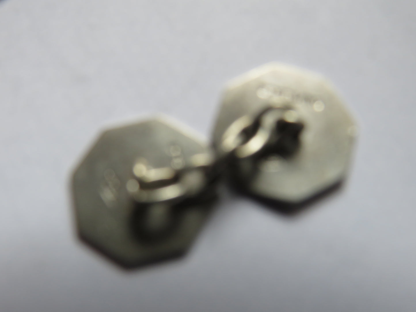 Nice Pair of Sterling Silver Male Link Cufflinks
