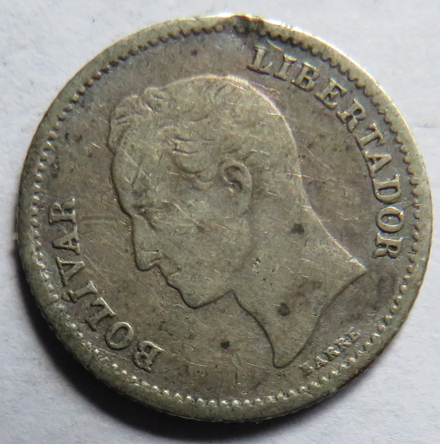 1946 Venezuela Silver 25 Centimos Coin
