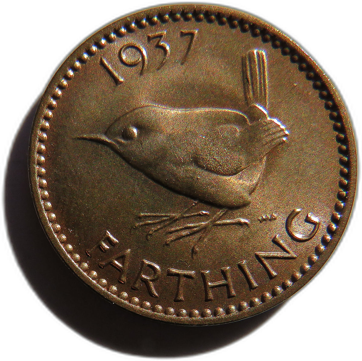 1937 King George VI Farthing Coin In High Grade - Great Britain