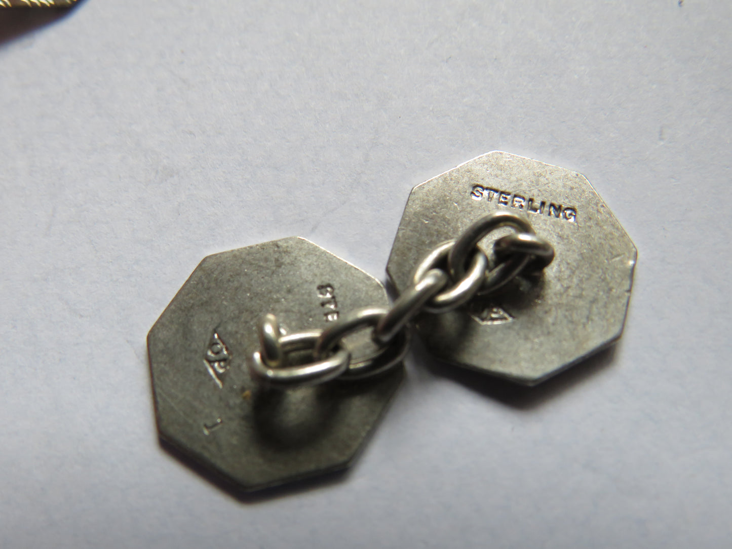Nice Pair of Sterling Silver Male Link Cufflinks