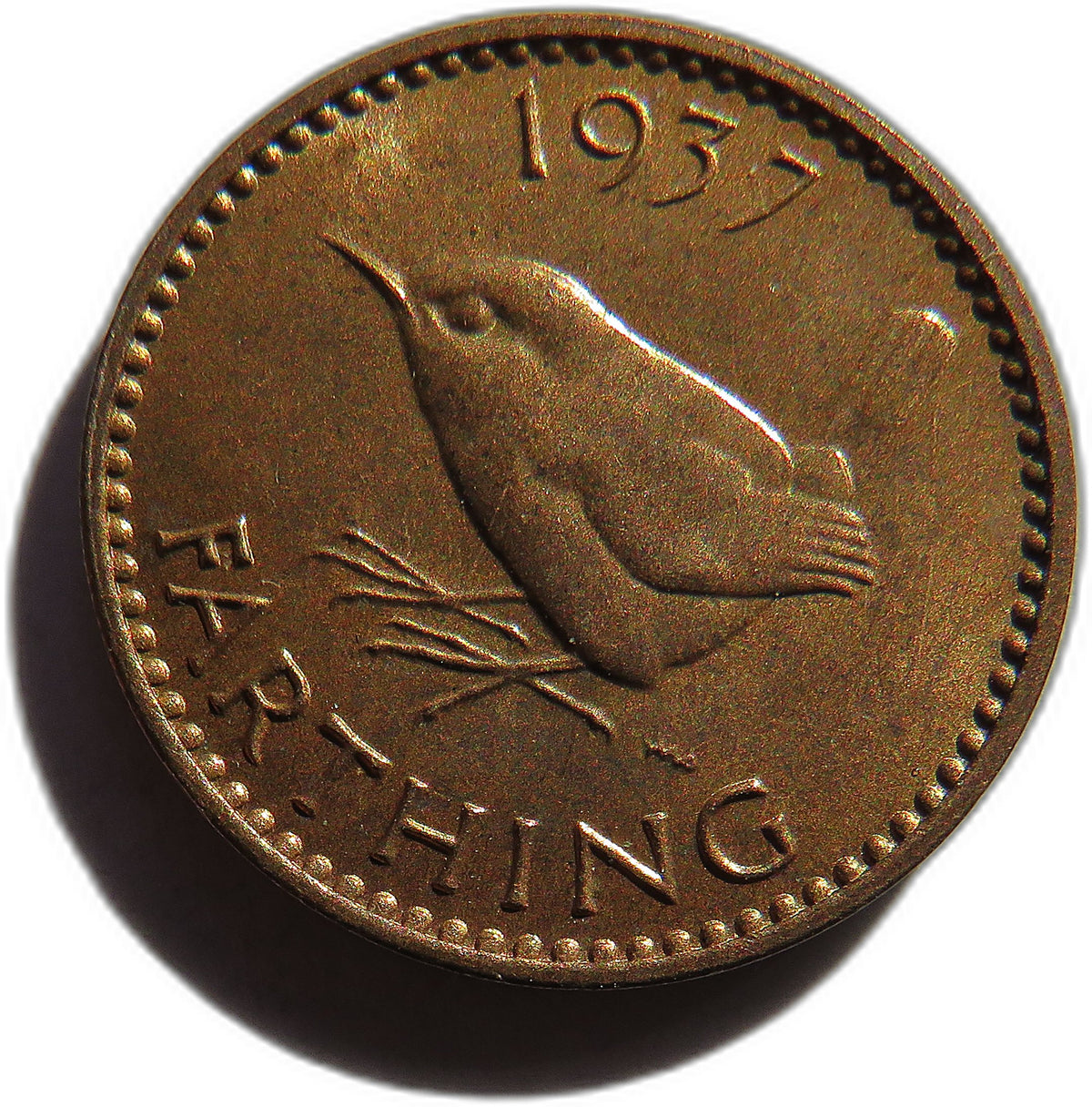 1937 King George VI Farthing Coin In High Grade - Great Britain