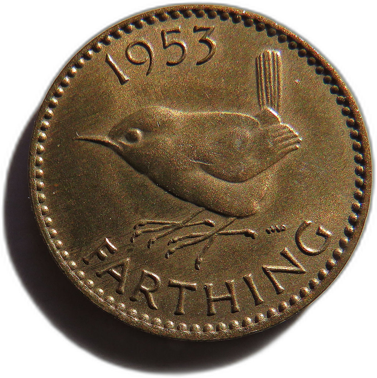 1953 Queen Elizabeth II Farthing Coin In High Grade - Great Britain