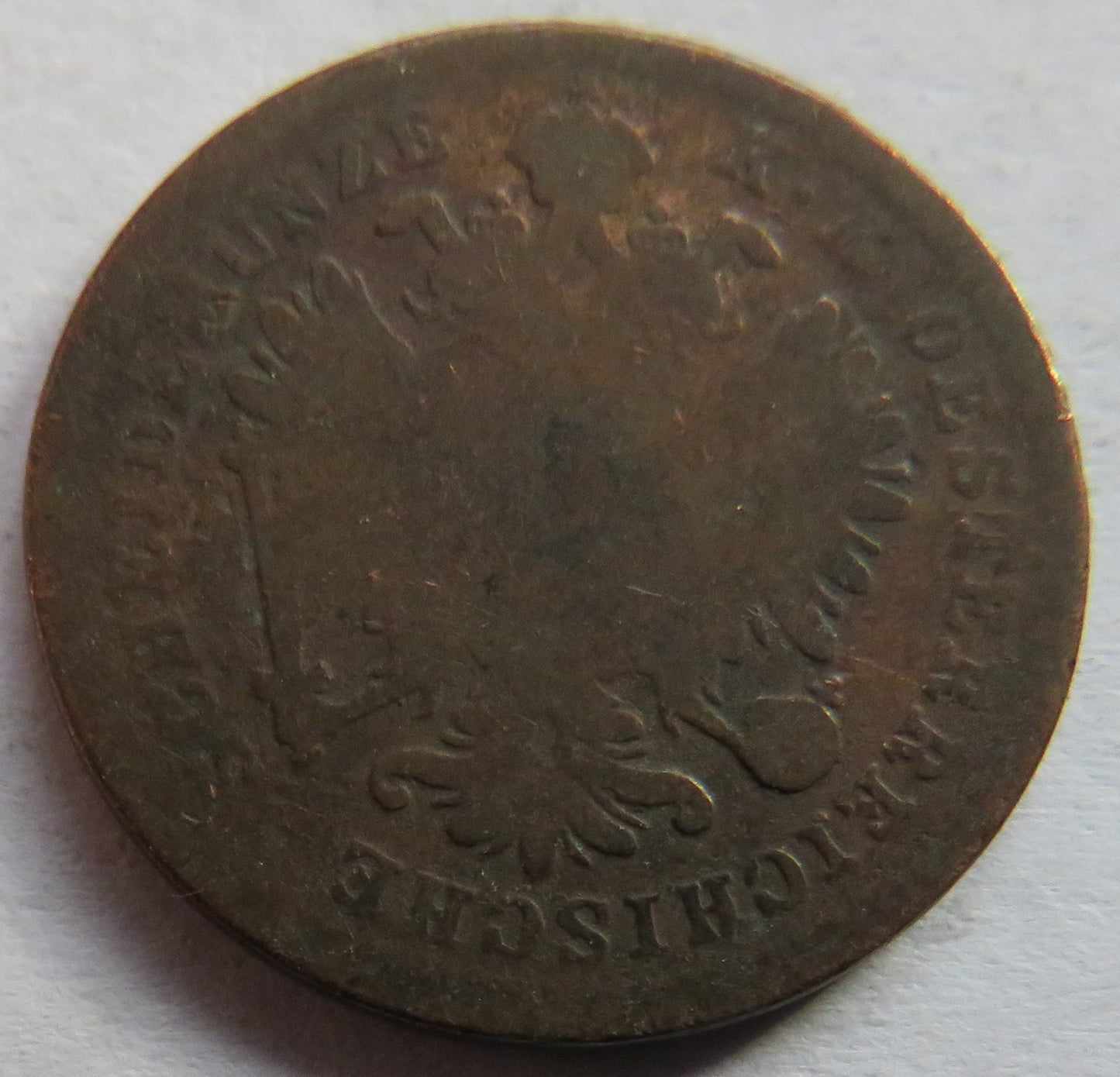 1859 Austria One Kreuzer Coin