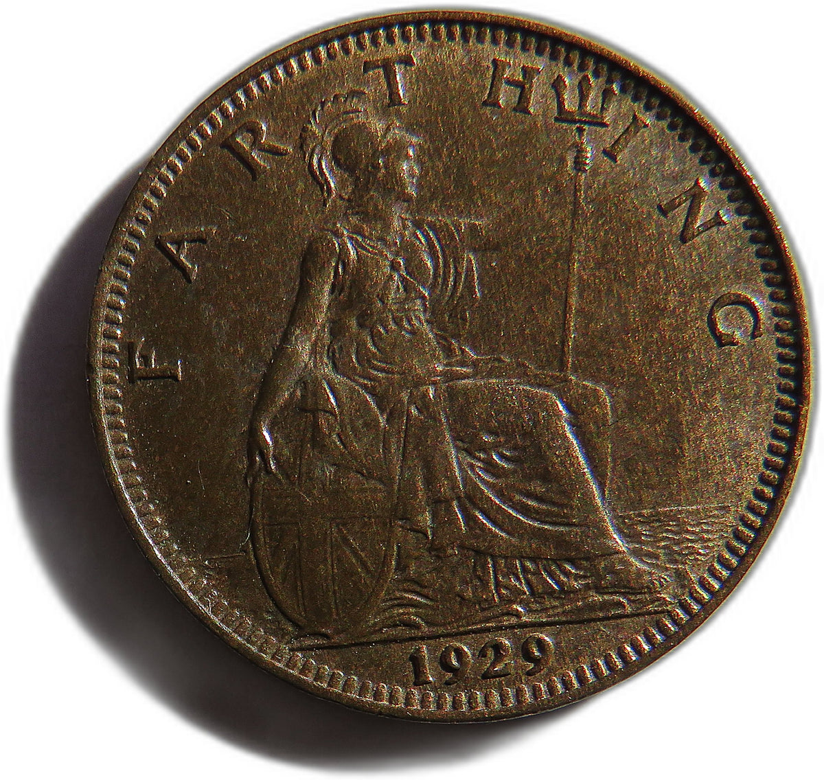 1929 King George V Farthing Coin In Higher Grade - Great Britain