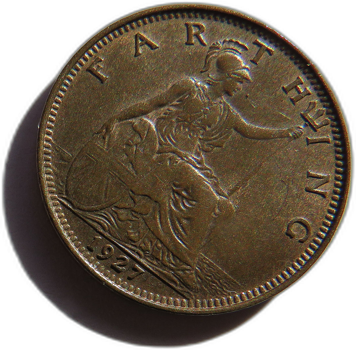 1927 King George V Farthing Coin In High Grade - Great Britain