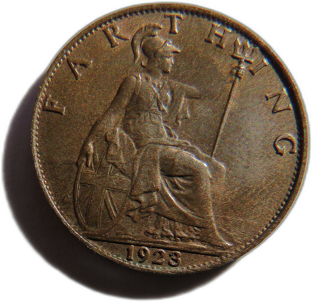 1923 King George V Farthing Coin In High Grade - Great Britain