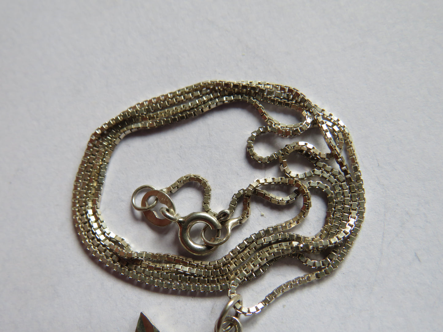 Ladies Sterling Silver Necklace & Star Pendant