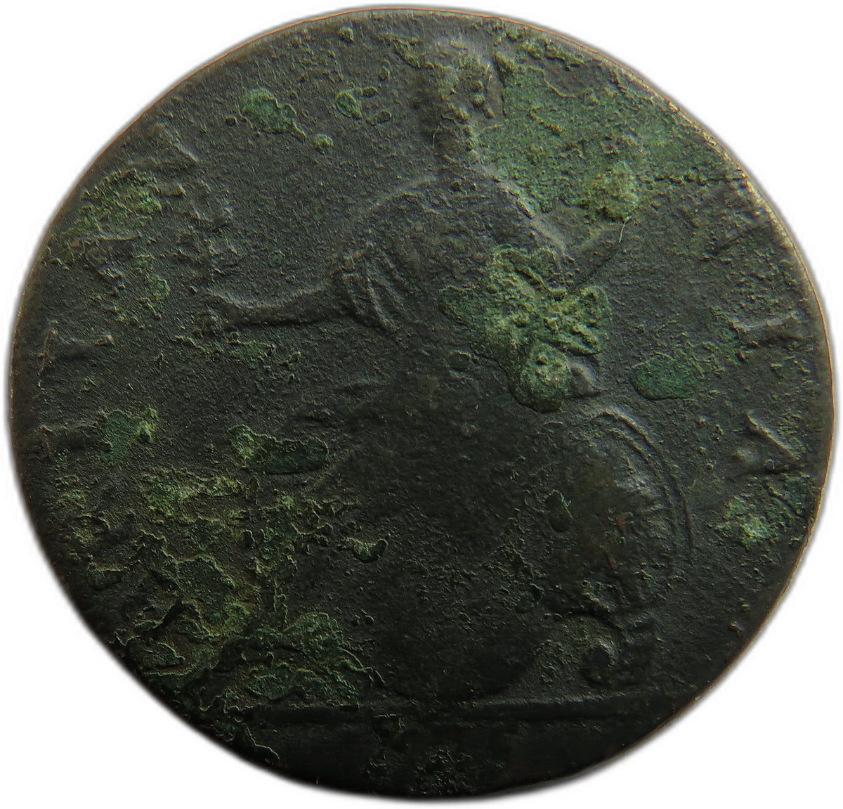 1775 King George III Halfpenny Coin - Great Britain