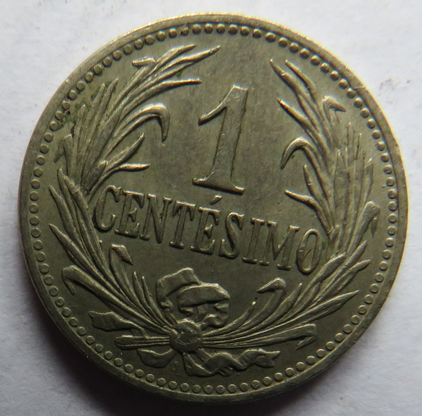 1936 Uruguay One Centesimo Coin
