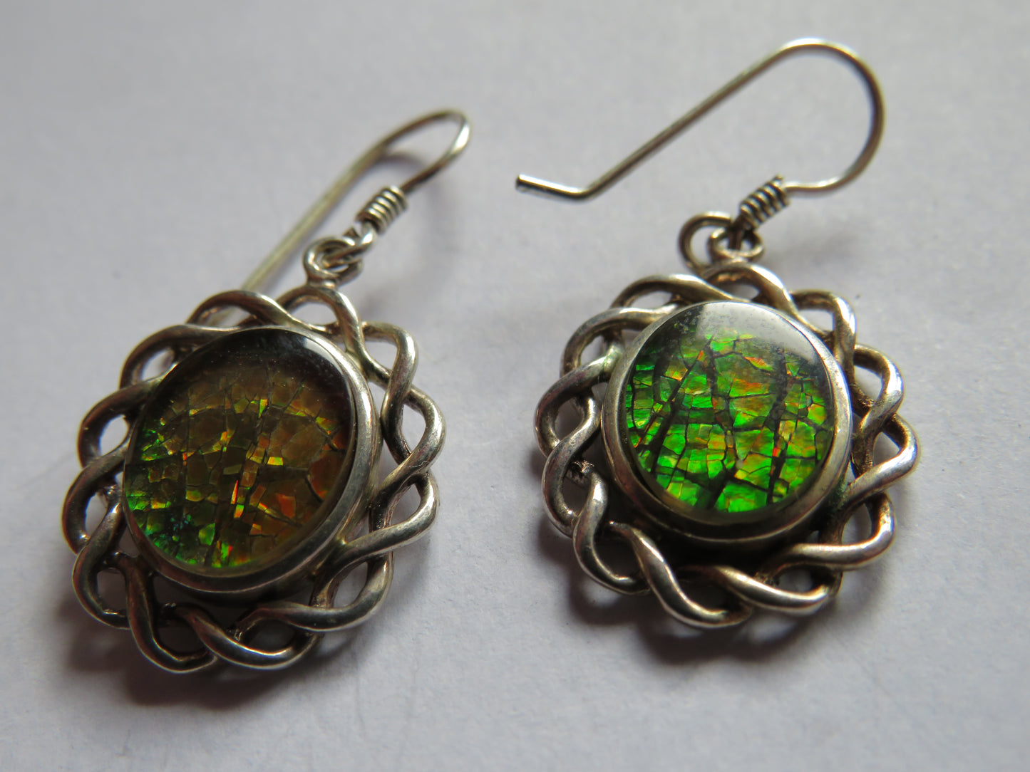 Stylish Pair of Ladies Sterling Silver Drop Earrings