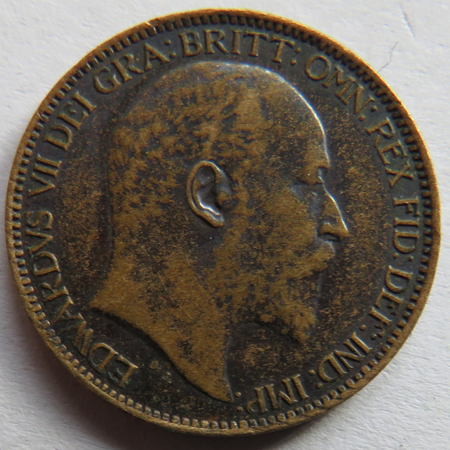 1909 King Edward VII Farthing Coin - Great Britain