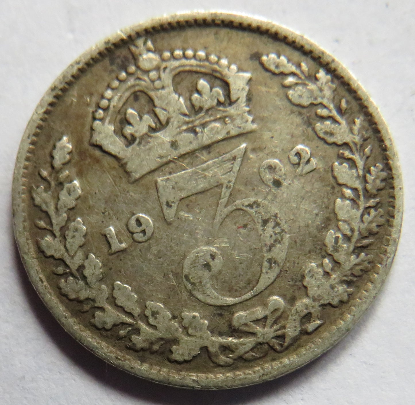 1902 King Edward VII Silver Threepence Coin - Great Britain