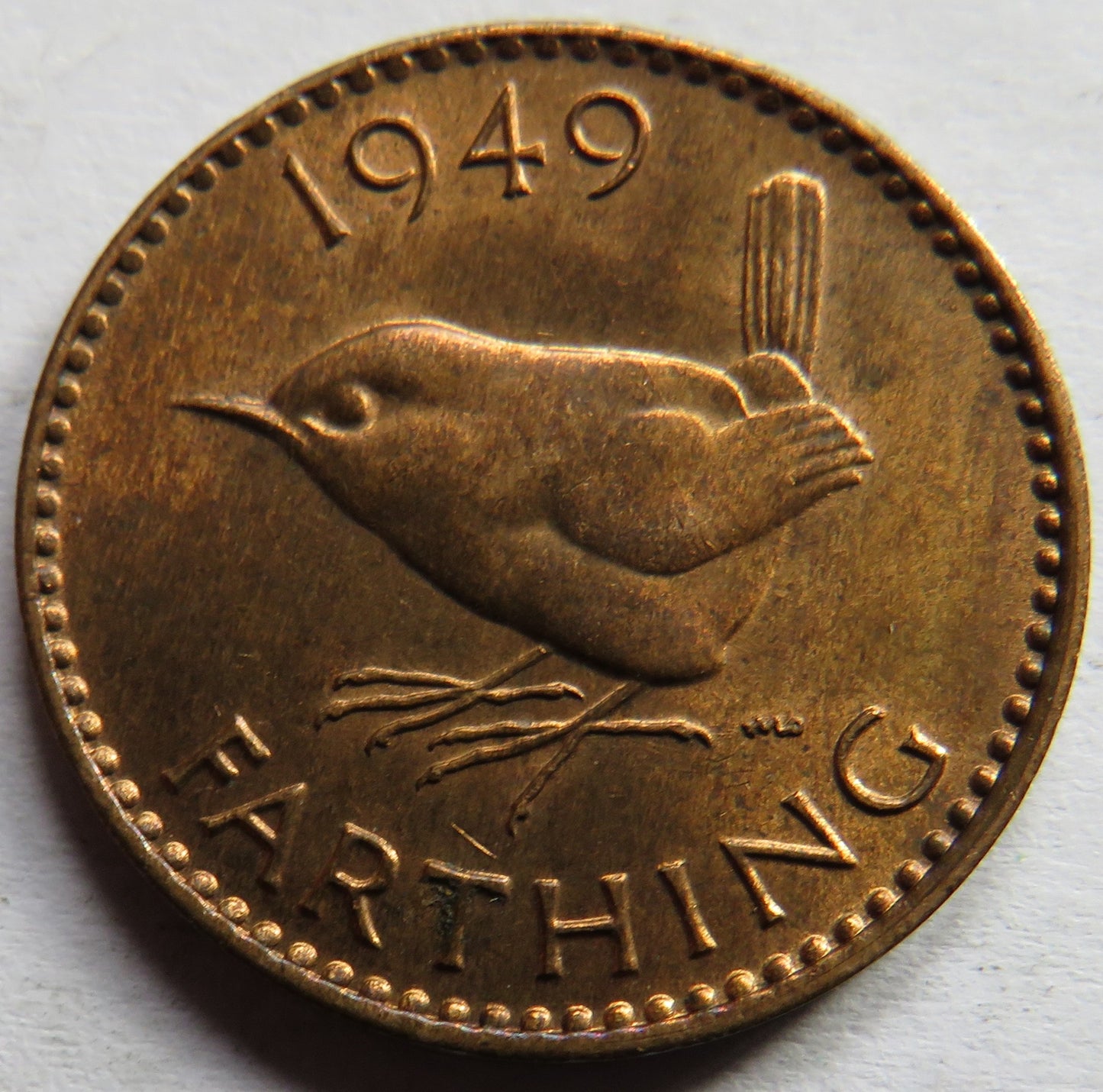 1949 King George VI Farthing Coin In High Grade
