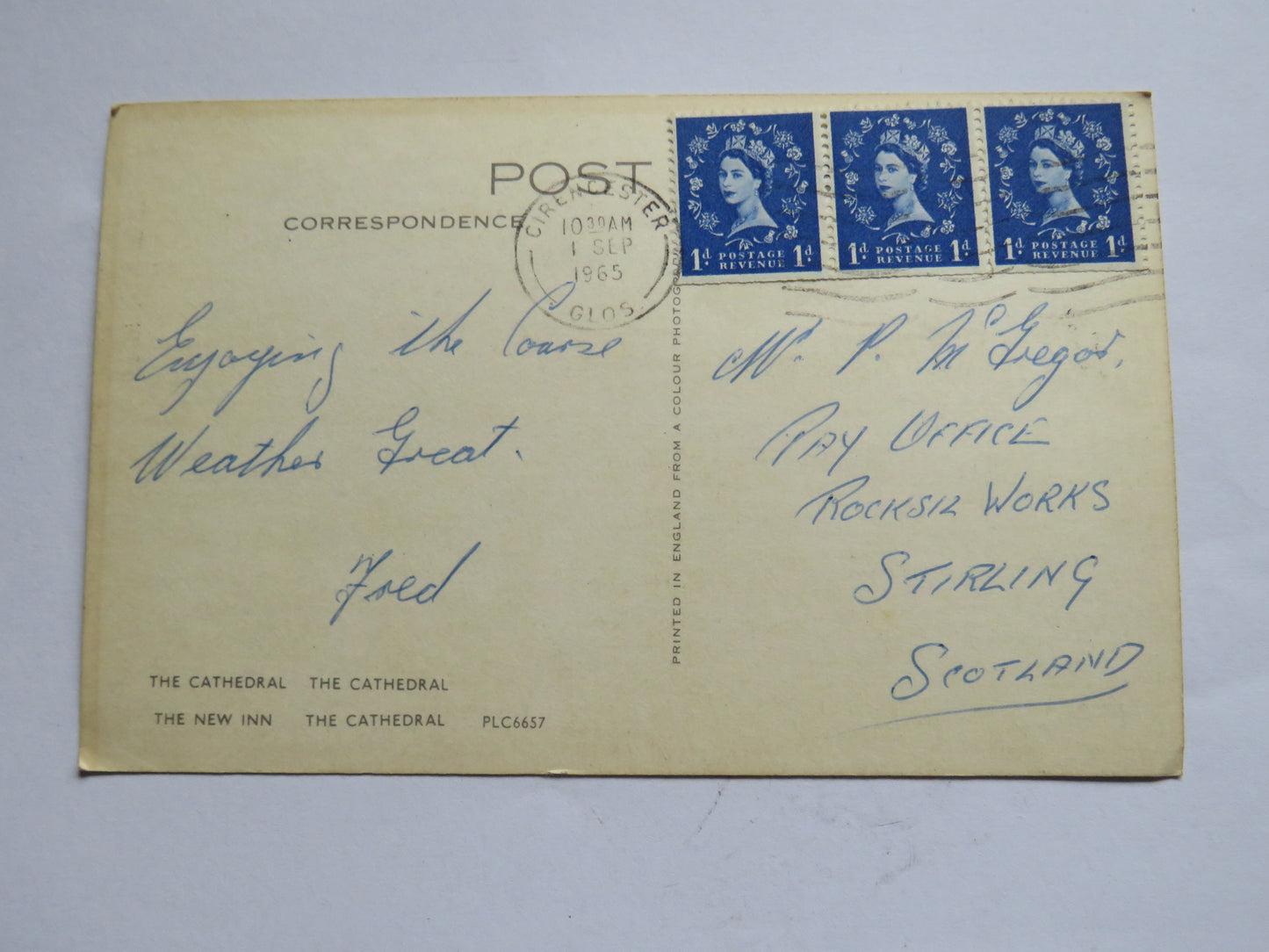Vintage Postcard of Gloucester