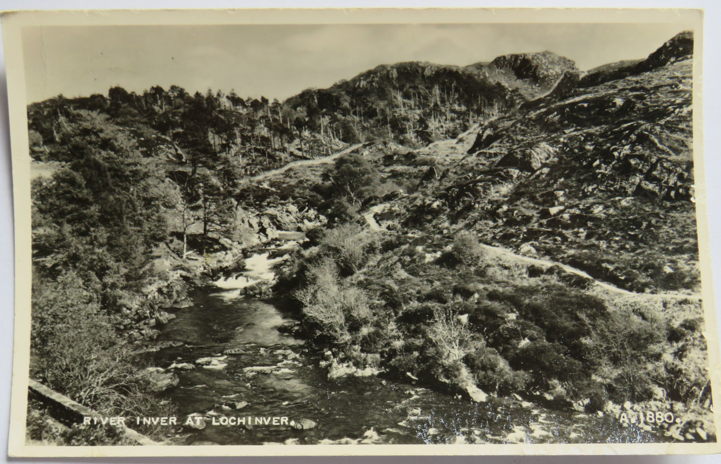 Vintage Postcard of River Inver At Lochinver