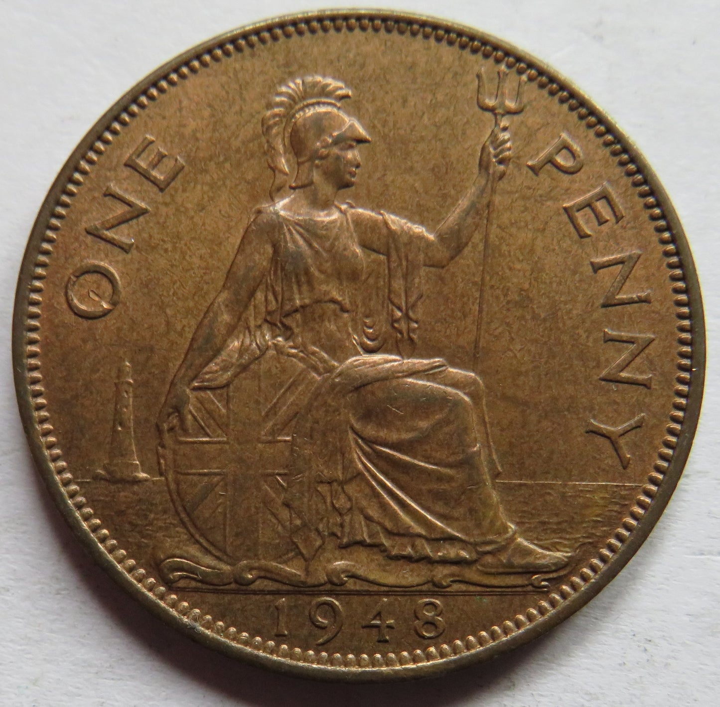 1948 King George VI One Penny Coin In Higher Grade