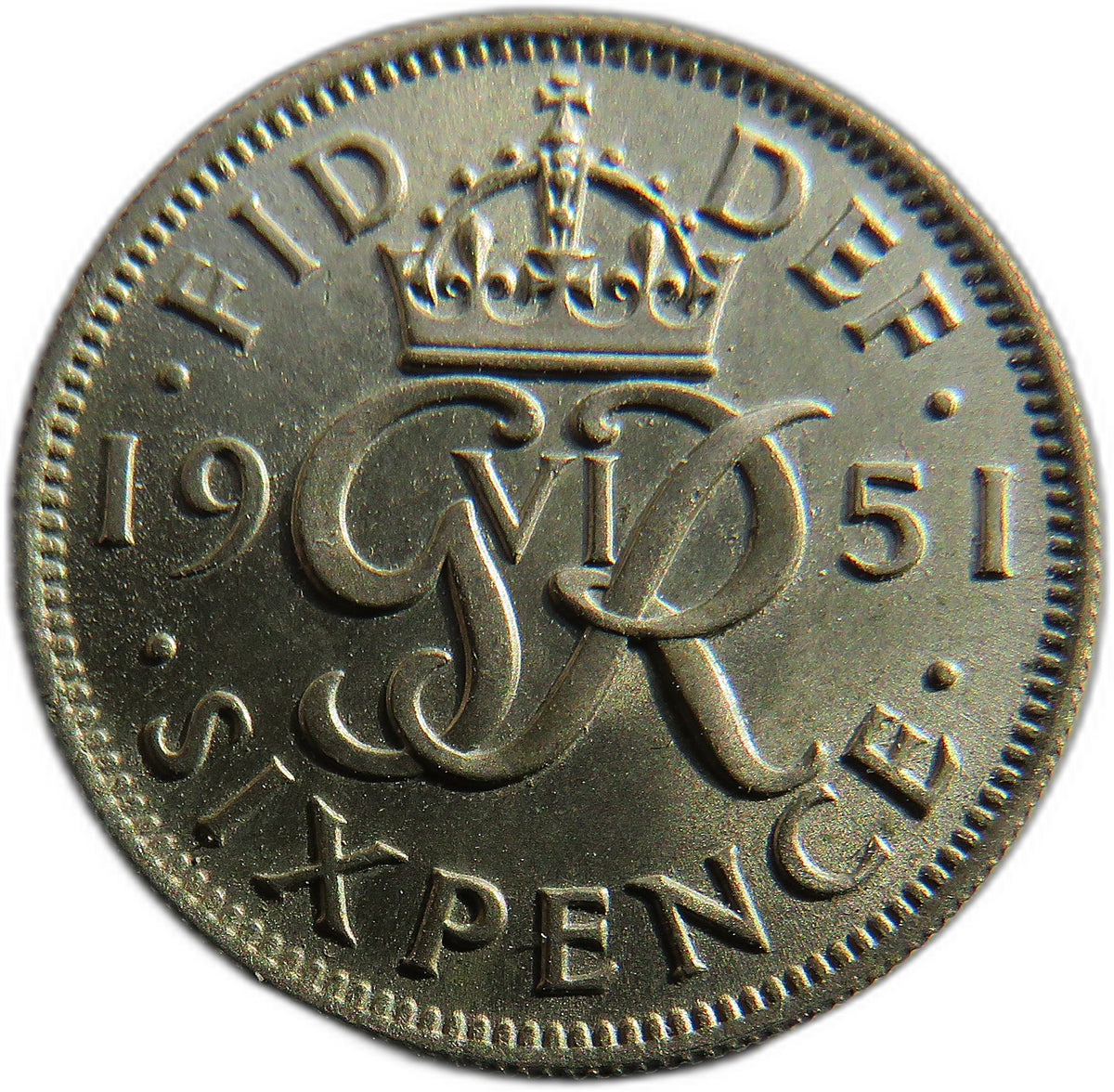 1951 King George VI Sixpence Coin In Higher Grade - Great Britain