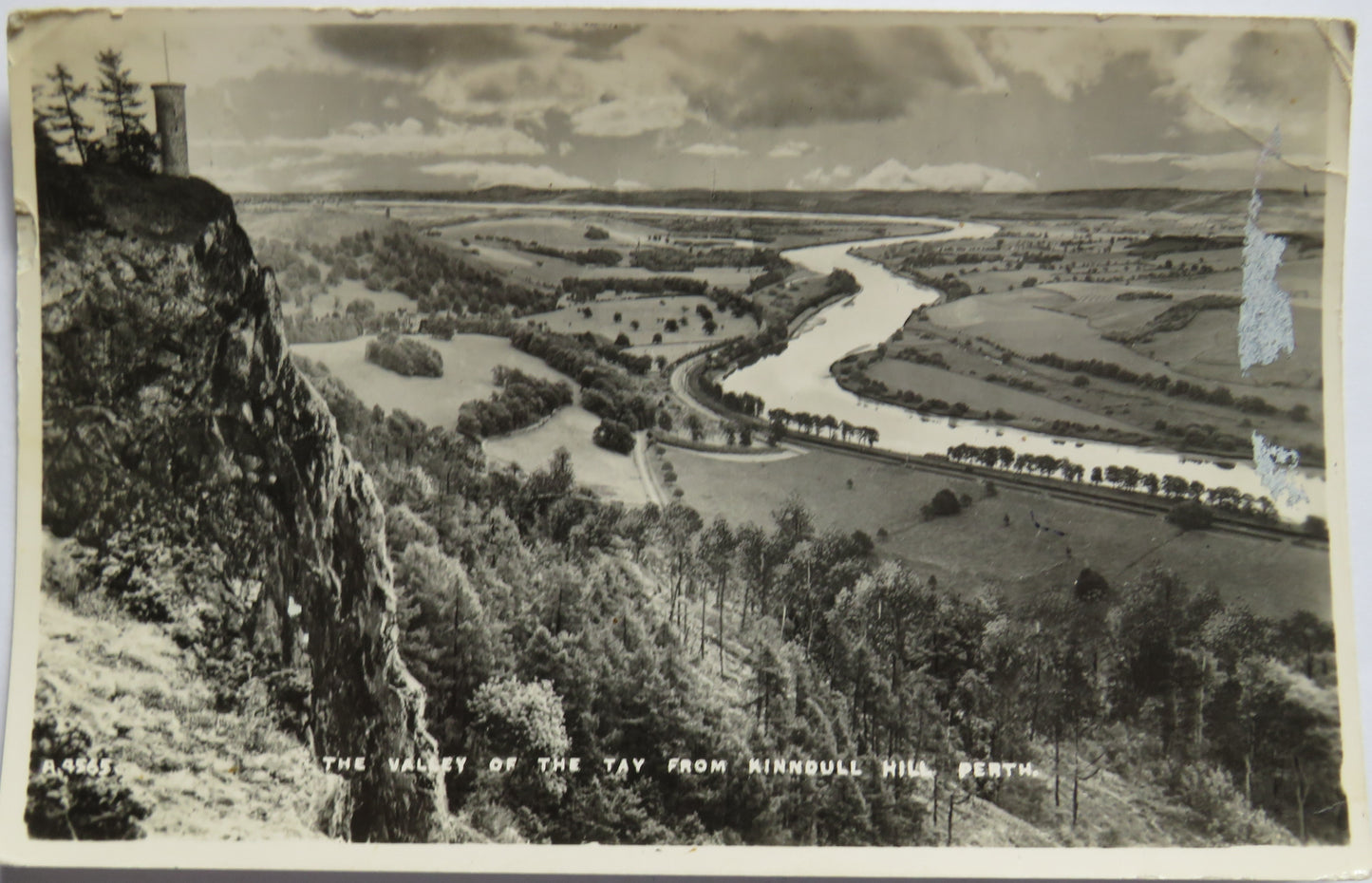 Vintage Postcard of The Valley of the Tay From Kinnoull Hill, Perth
