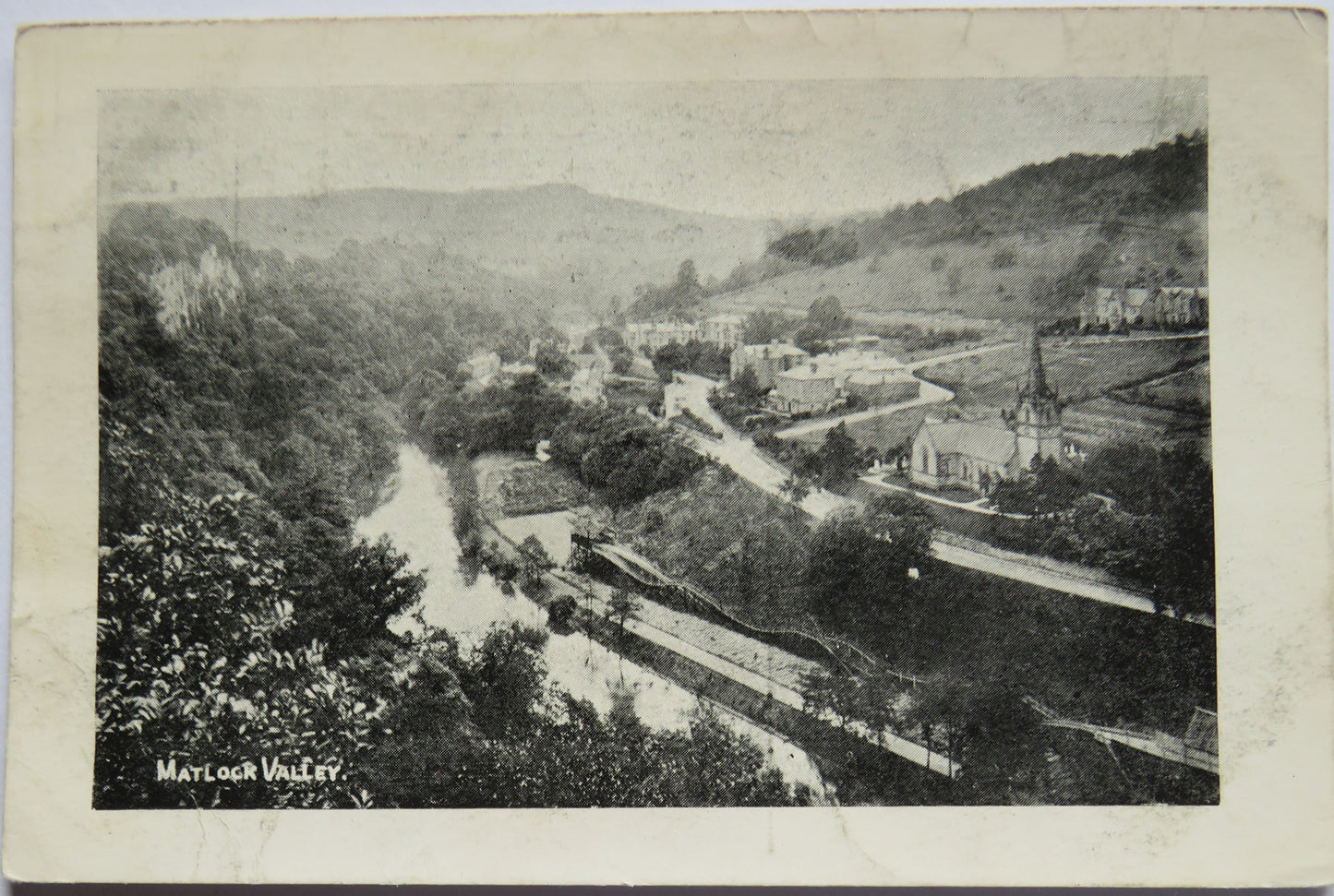 Vintage Postcard of Matlock Valley