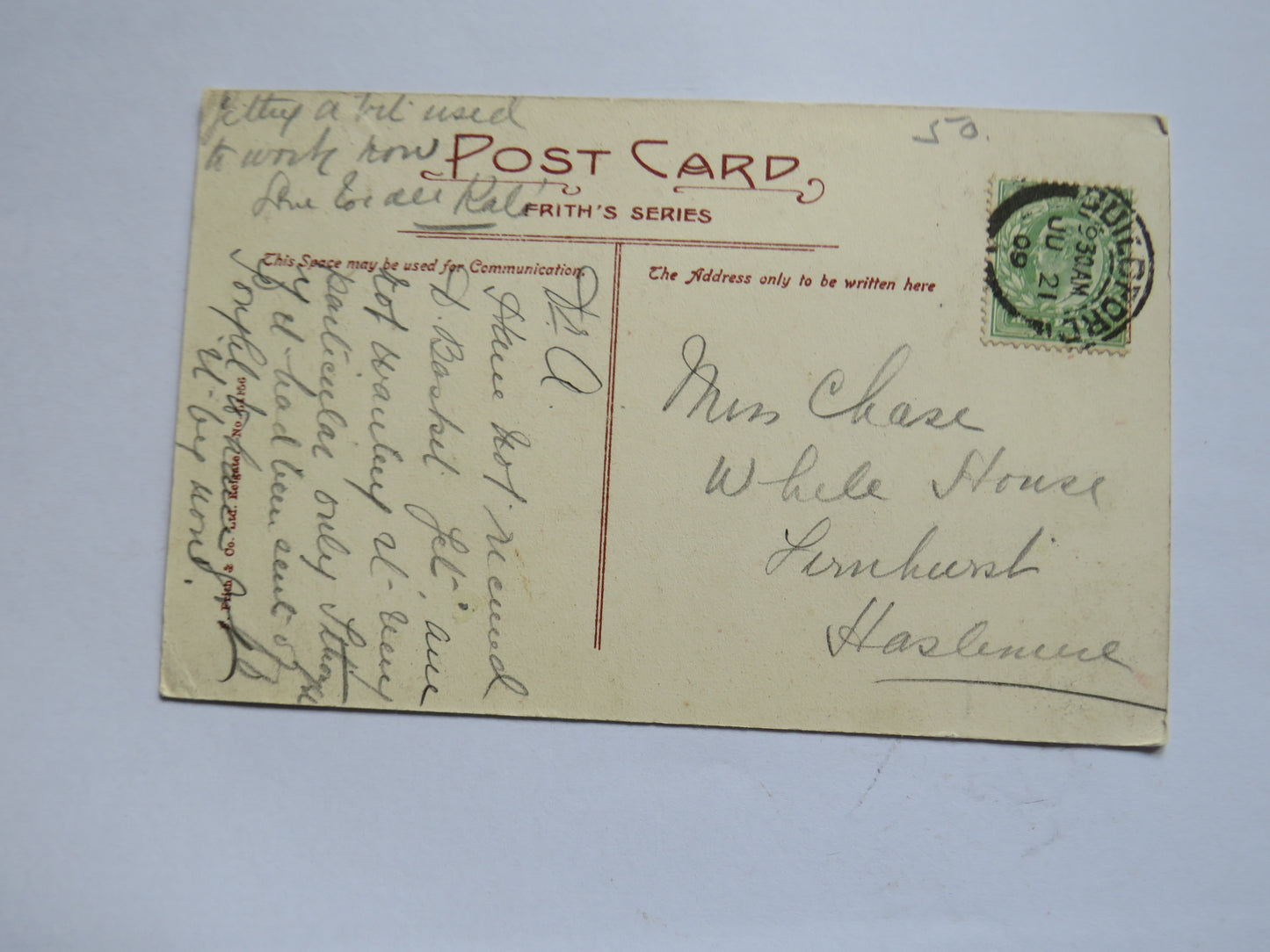 Vintage Postcard of Guildford Castle 1909