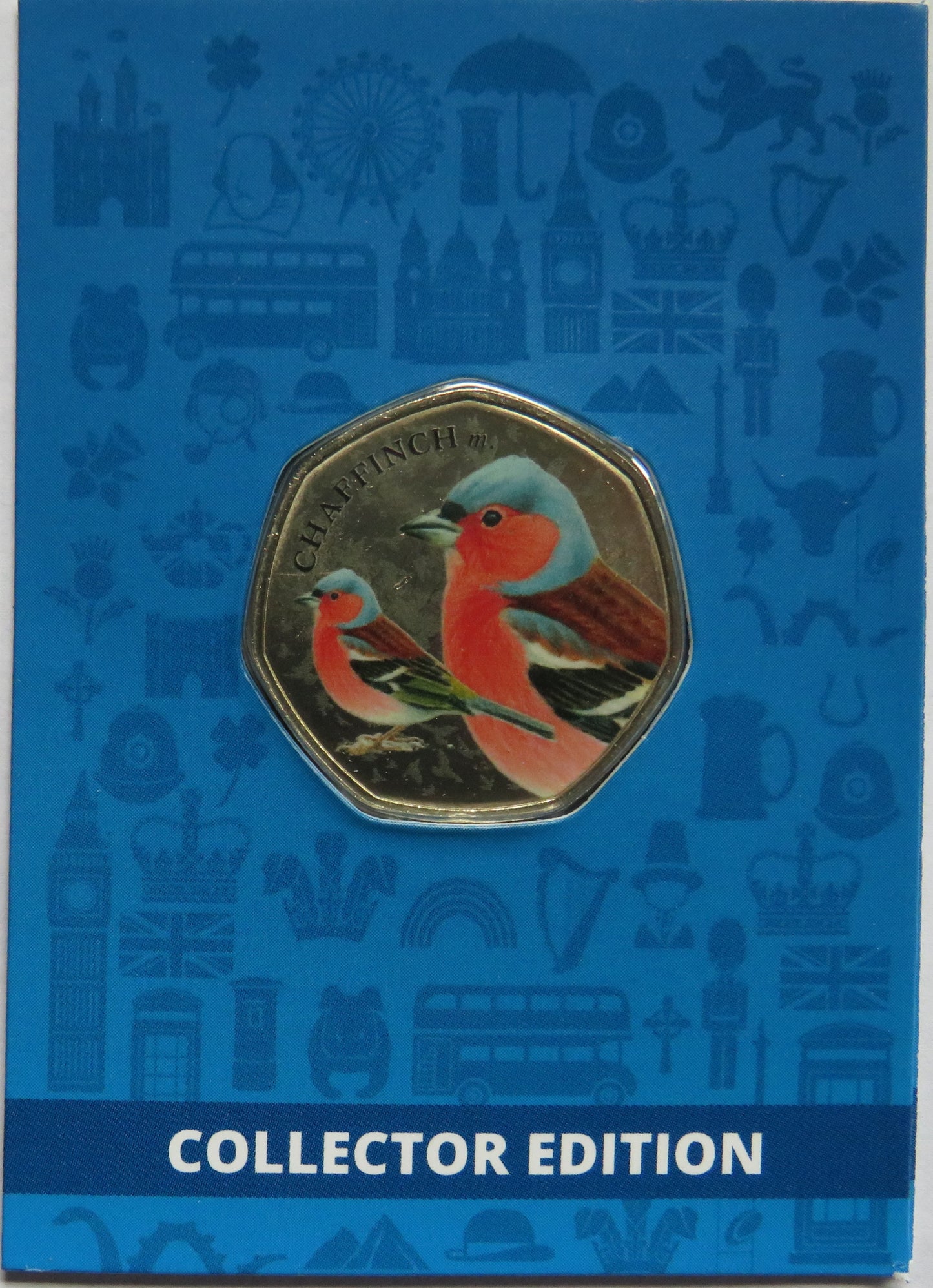 Great British Birds Chaffinch Collector Edition Coin In Shape of 50p By Westminster