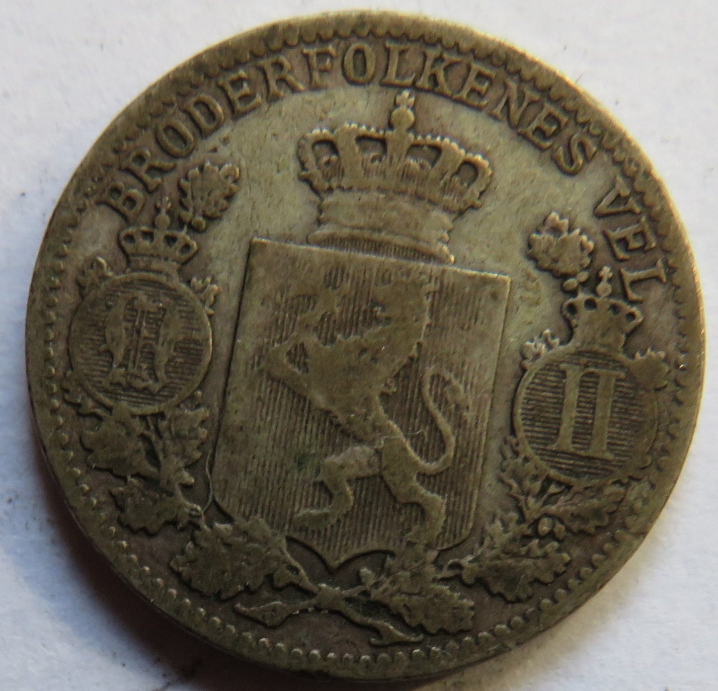 1900 Norway Silver 25 Ore Coin