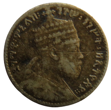 Load image into Gallery viewer, 1895 (1903 -1928) Ethiopia Silver 1 Ghersh Coin - Menelik II
