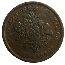 Load image into Gallery viewer, Agriculture &amp; Commerce Bas Canada Un Sou Montreal Token
