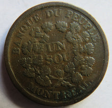 Load image into Gallery viewer, Agriculture &amp; Commerce Bas Canada Un Sou Montreal Token

