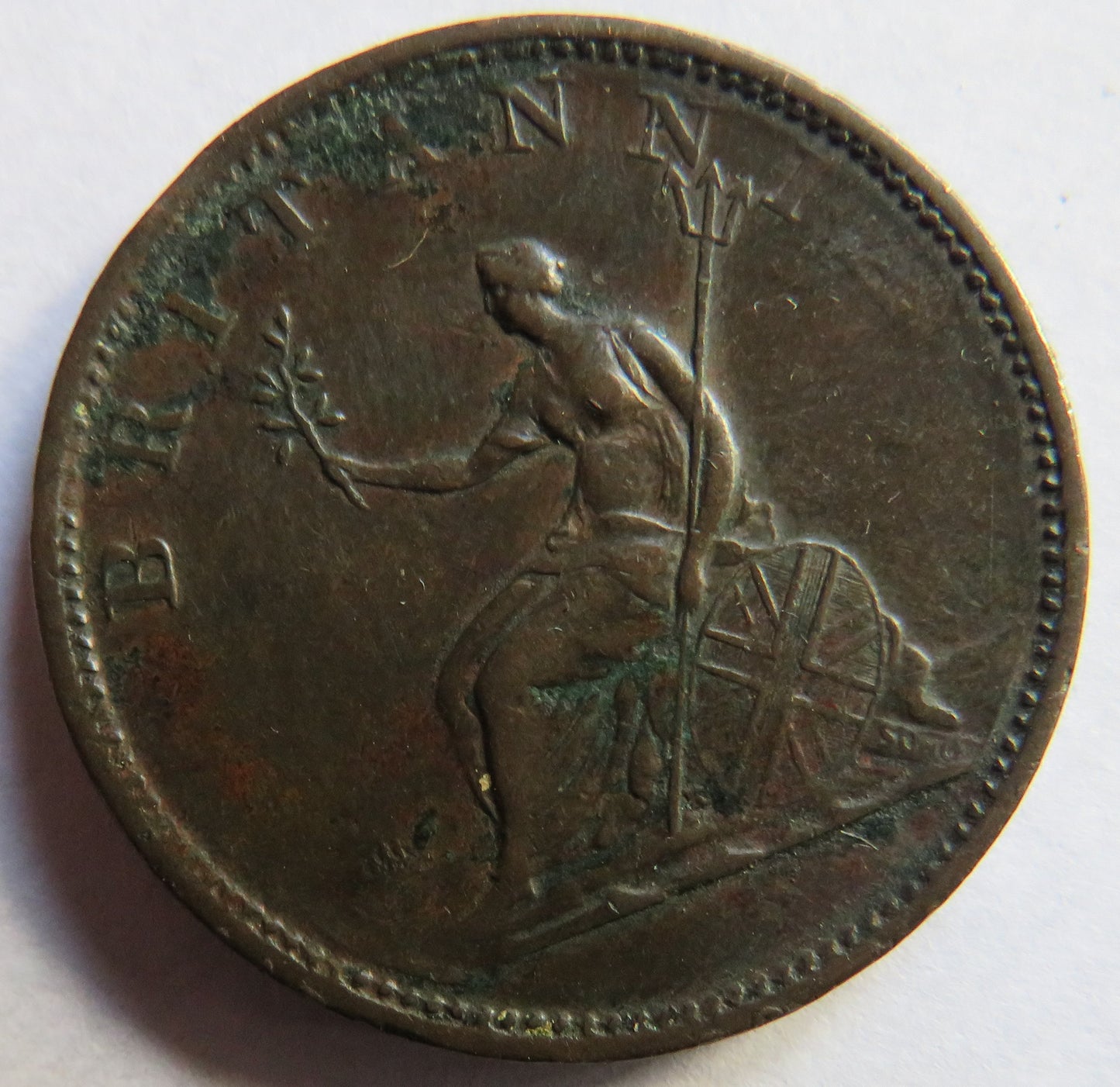 1806 King George III Halfpenny Coin - Great Britain