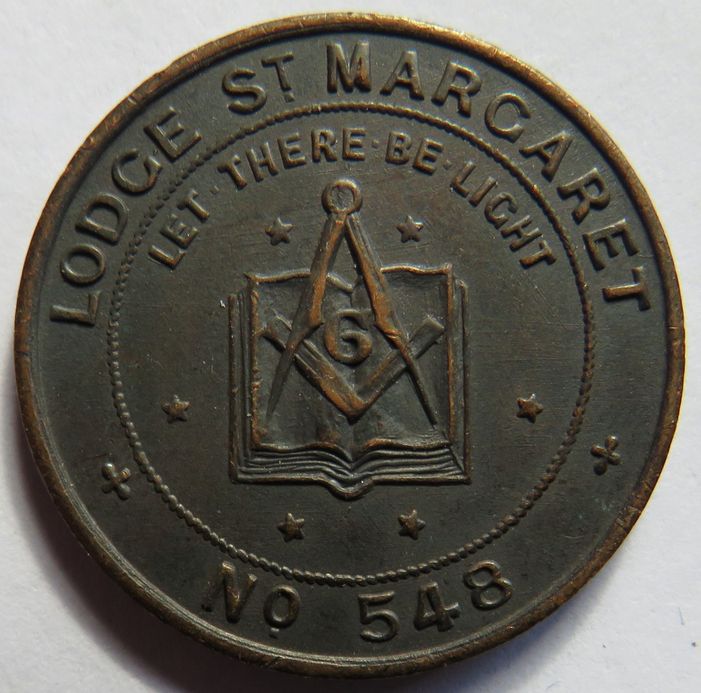 Lodge Saint Margaret No 548 Masonic Mark Token